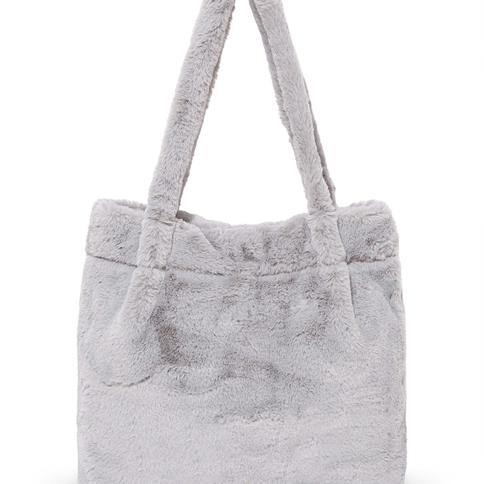 Mavi Gri Peluş Omuz Çantası 197617-85550