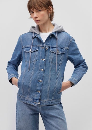  Mavi Karla 90lar Indigo Mavisi Jean Ceket 110154-85296