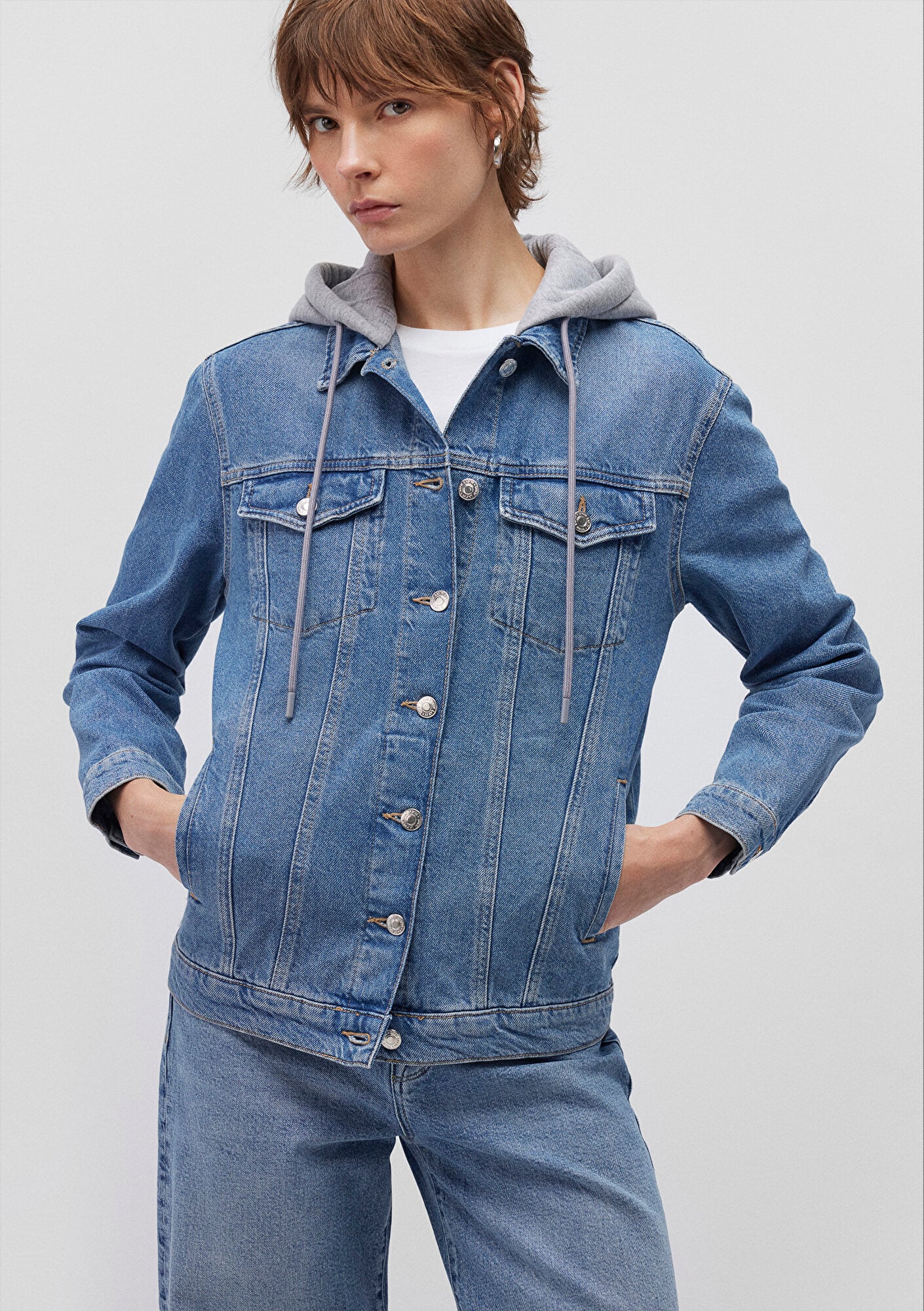  Mavi Karla 90lar Indigo Mavisi Jean Ceket 110154-85296