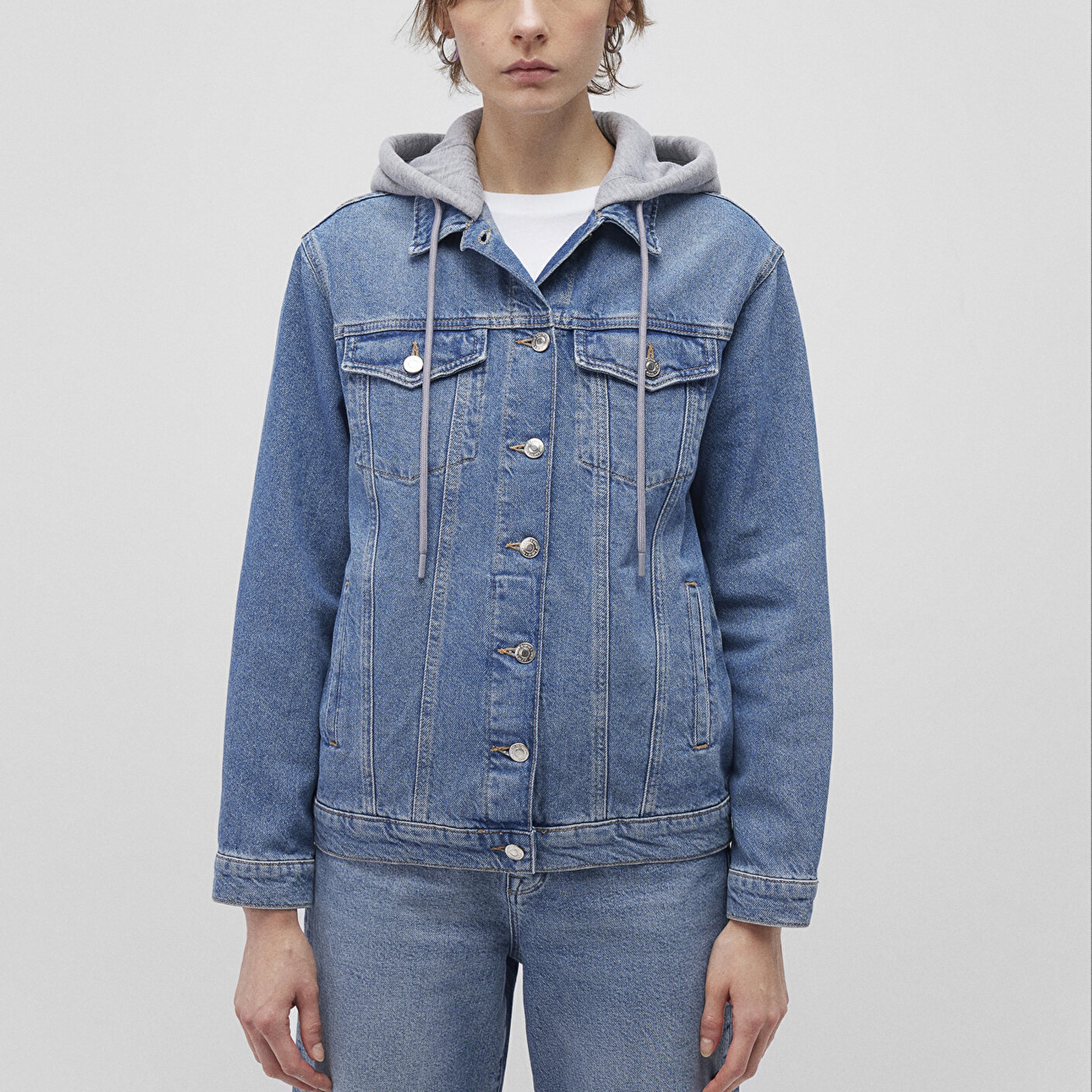 Mavi Karla 90lar Indigo Mavisi Jean Ceket 110154-85296