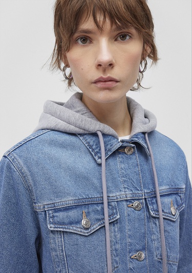  Mavi Karla 90lar Indigo Mavisi Jean Ceket 110154-85296