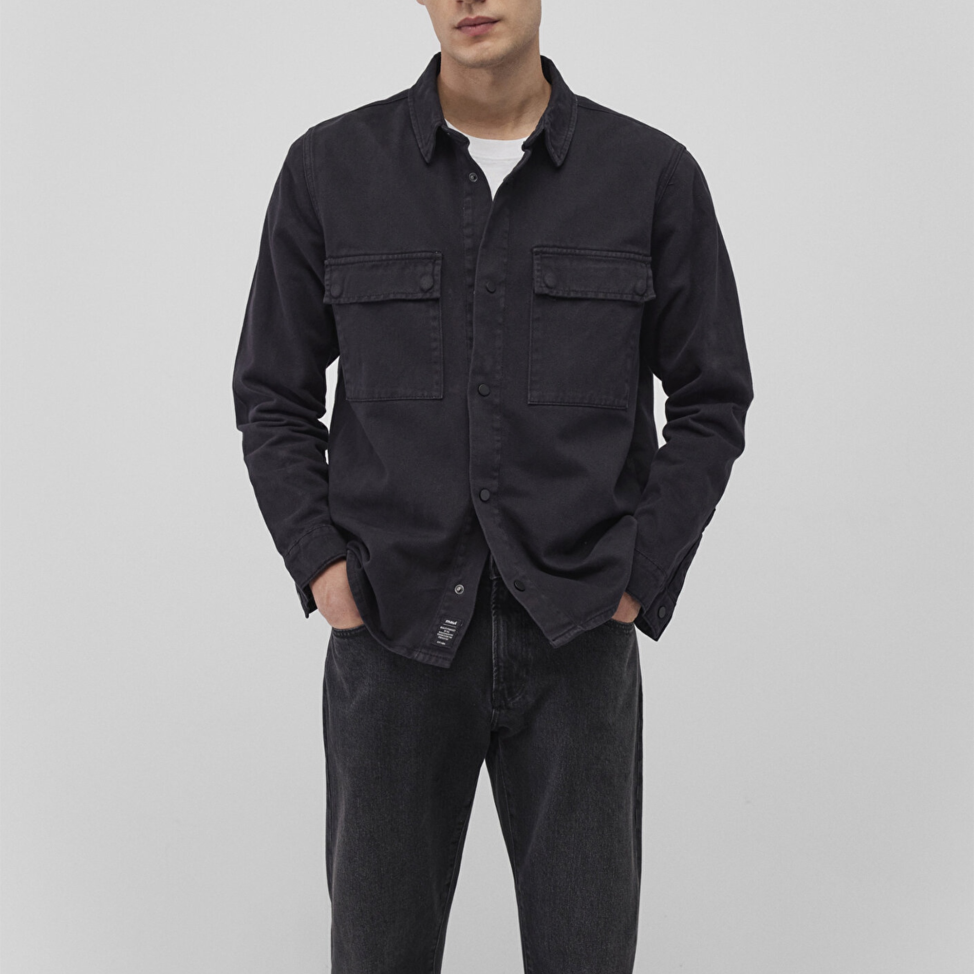 Mavi Logan 90lar Siyah Denim Jean Gömlek Regular Fit / Normal Kesim 0210774-85822