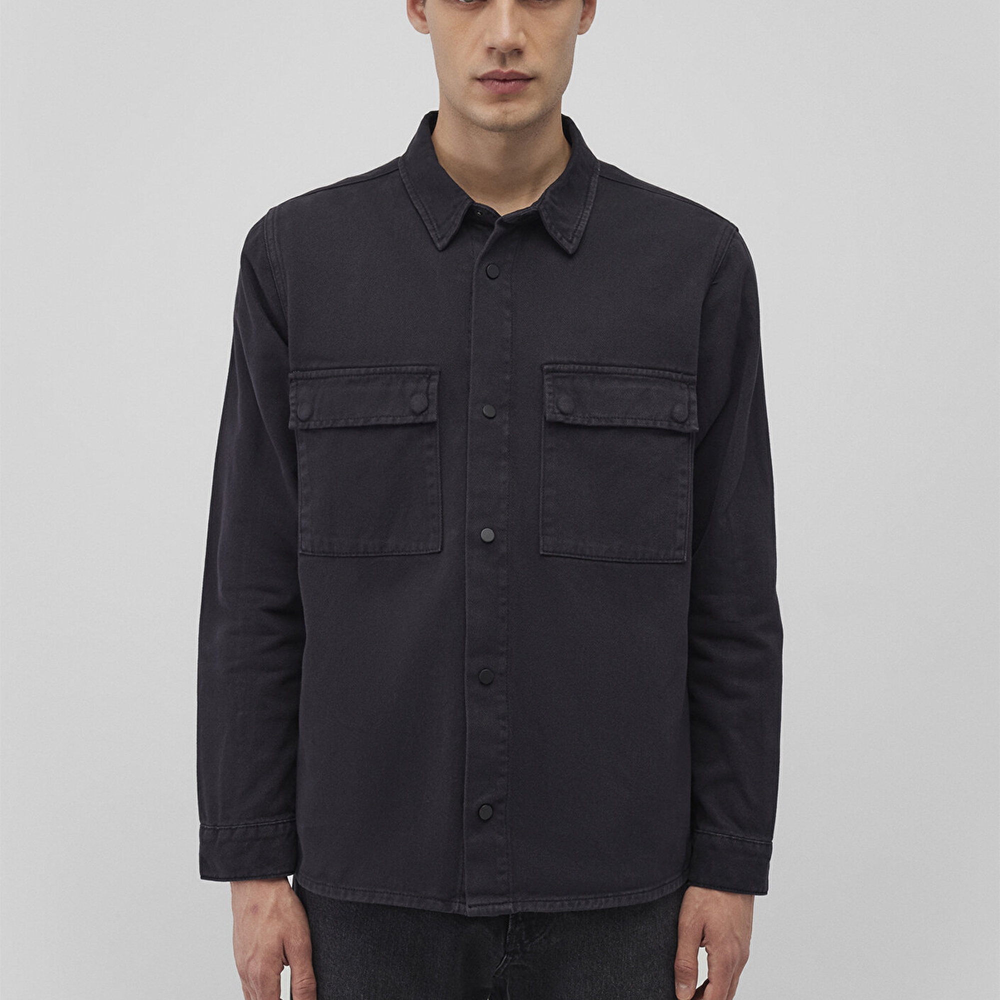 Mavi Logan 90lar Siyah Denim Jean Gömlek Regular Fit / Normal Kesim 0210774-85822