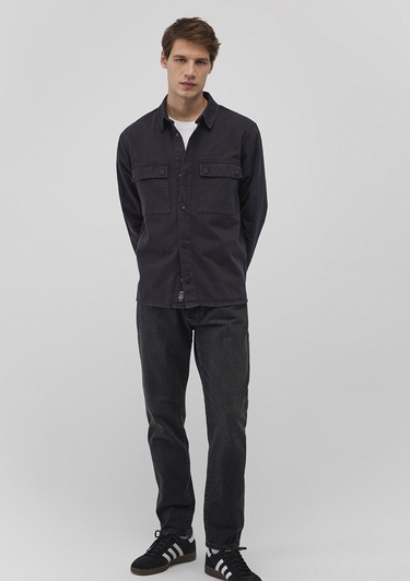  Mavi Logan 90lar Siyah Denim Jean Gömlek Regular Fit / Normal Kesim 0210774-85822