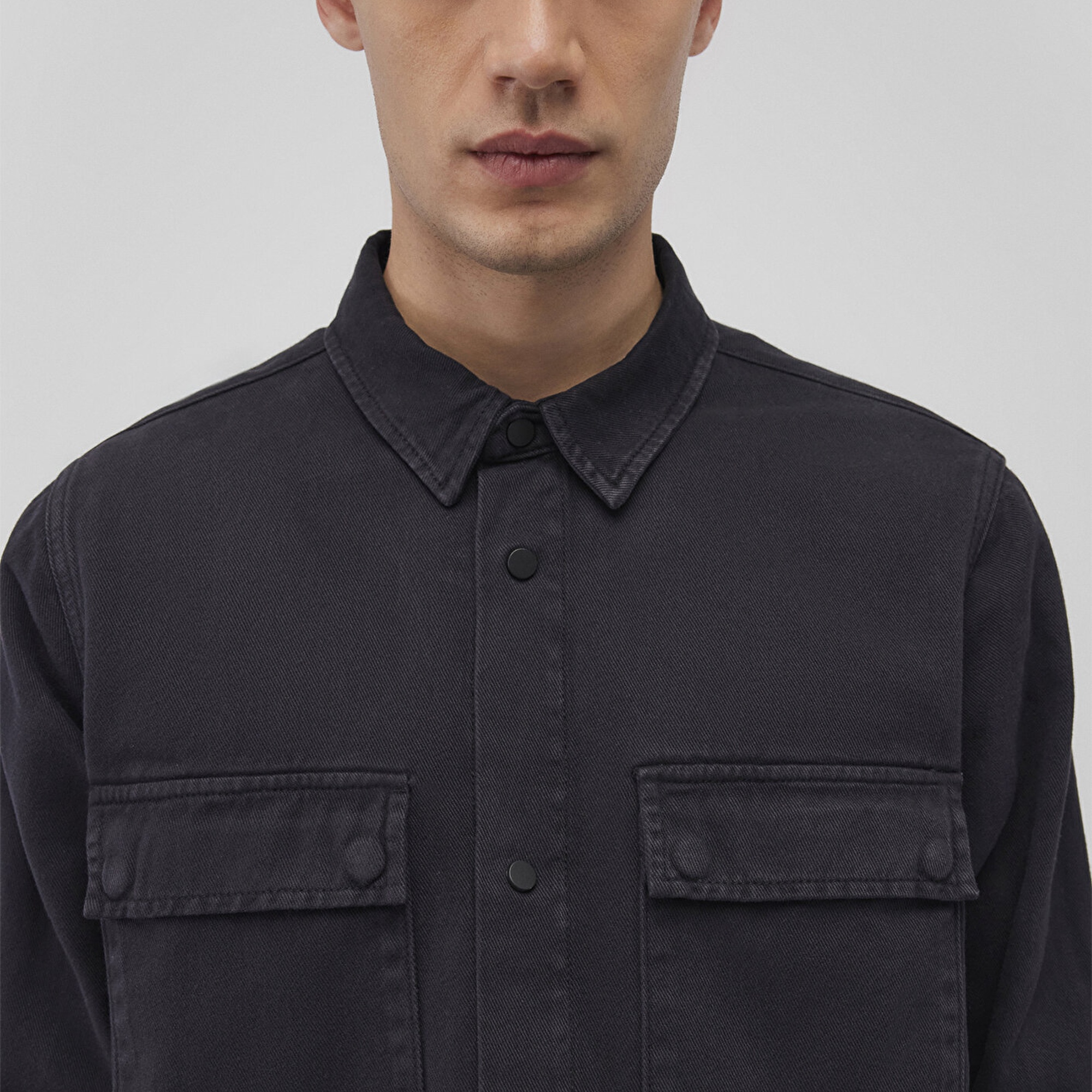 Mavi Logan 90lar Siyah Denim Jean Gömlek Regular Fit / Normal Kesim 0210774-85822