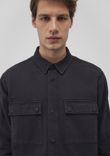  Mavi Logan 90lar Siyah Denim Jean Gömlek Regular Fit / Normal Kesim 0210774-85822