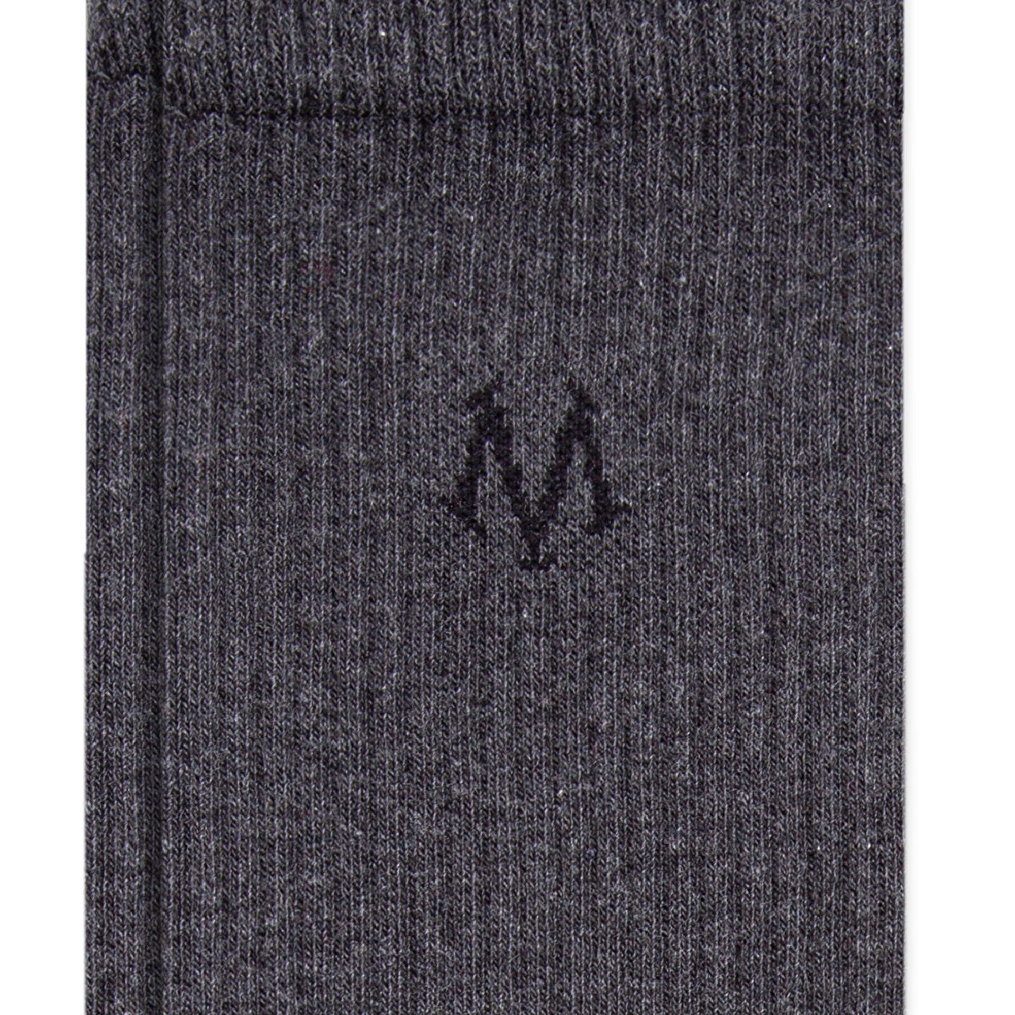 Mavi M Logo Baskılı Gri Bot Çorabı 0911132-34314