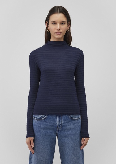  Mavi Dokulu Lacivert Tişört Slim Fit / Dar Kesim 1612026-82183