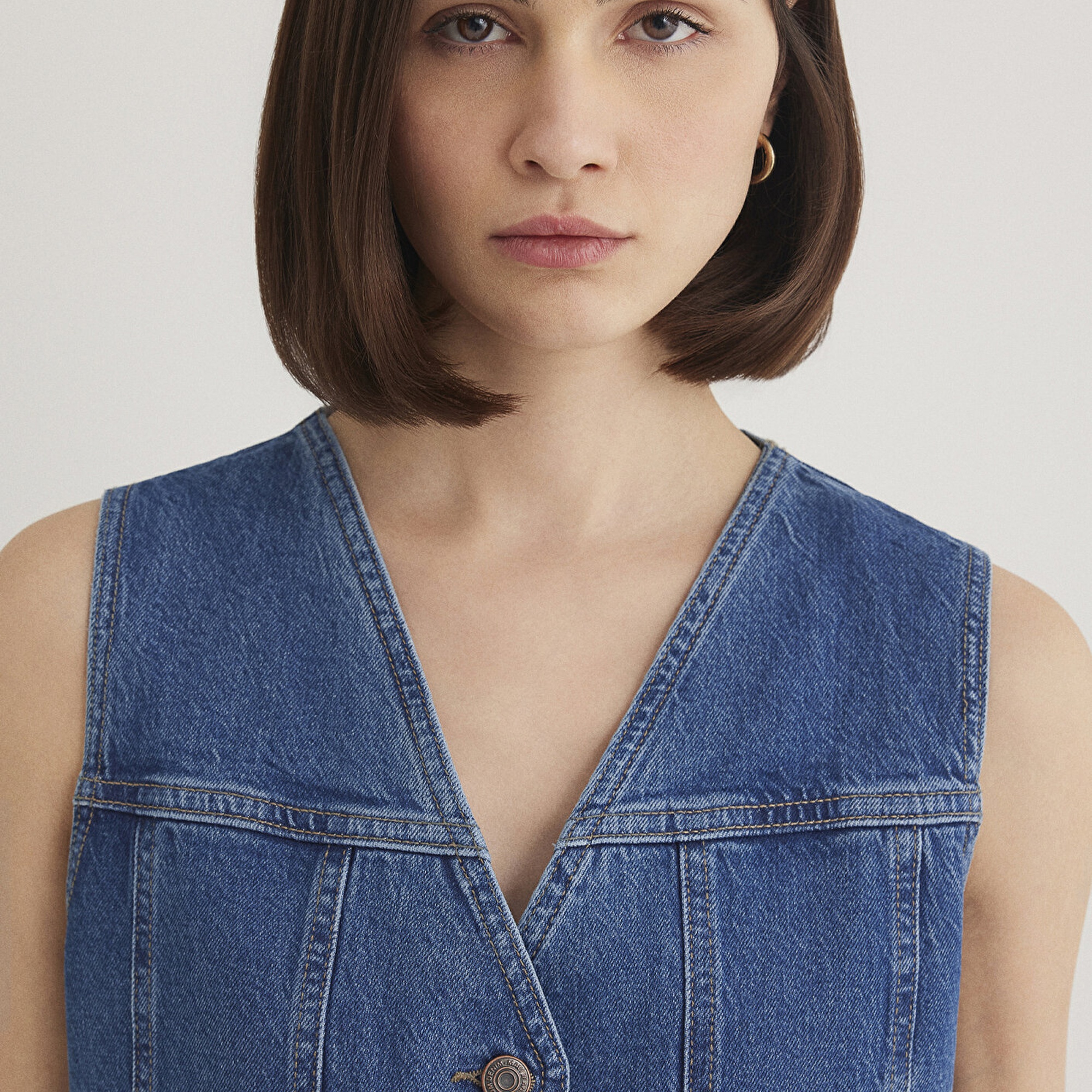 Mavi Merlin Real Blue Koyu Mavi Jean Yelek Fitted / Vücuda Oturan Kesim 1110265-85670