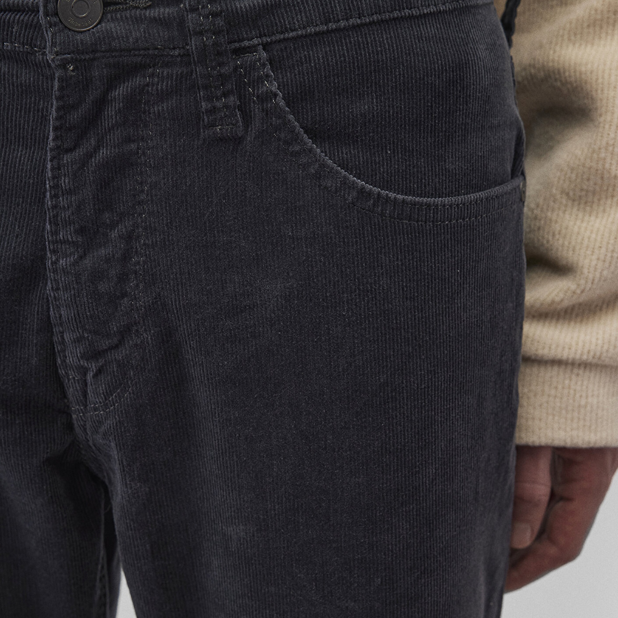 Mavi Marcus Koyu Mürekkep Mavi Kadife Pantolon 0035182642