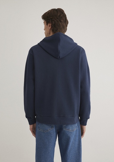  Mavi Mavi Logo Baskılı Fermuarlı Lacivert Sweatshirt 0611715-70490