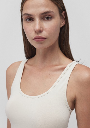  Mavi 2li Kadın Basic Atlet Fitted / Vücuda Oturan Kesim 1611367-70134