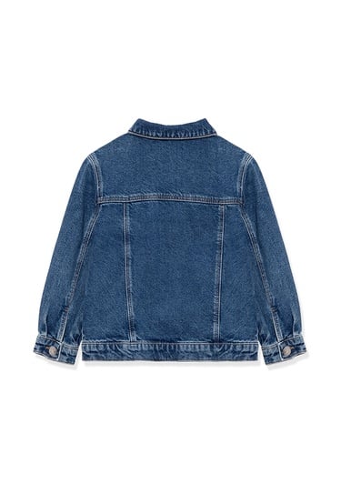  Mavi Ken 90lar Koyu Mavi Jean Ceket 6110001-86708