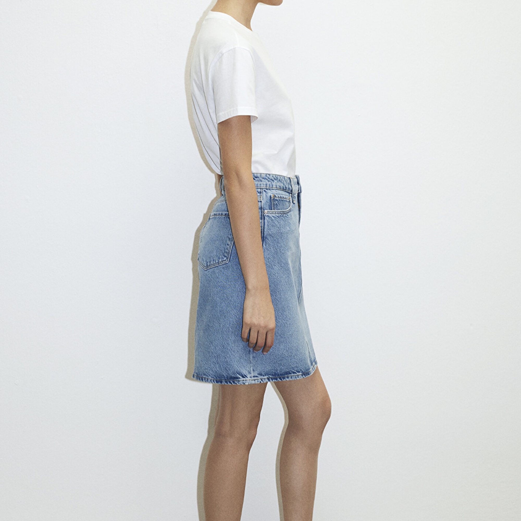 Mavi Valerie Casual Açık Mavi Jean Etek 1319886784