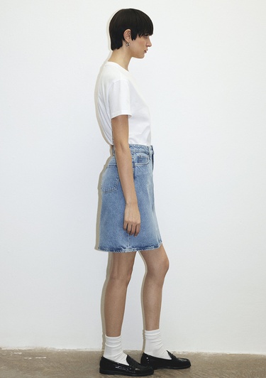  Mavi Valerie Casual Açık Mavi Jean Etek 1319886784