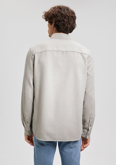  Mavi Bej Gömlek Slim Fit / Dar Kesim 8810217-70112