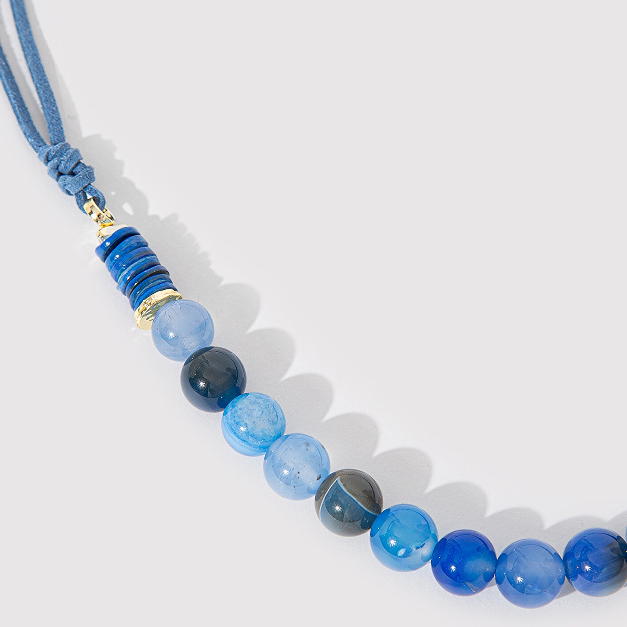 Mavi Doğal Taşlı Mavi Kolye 1912505-83077