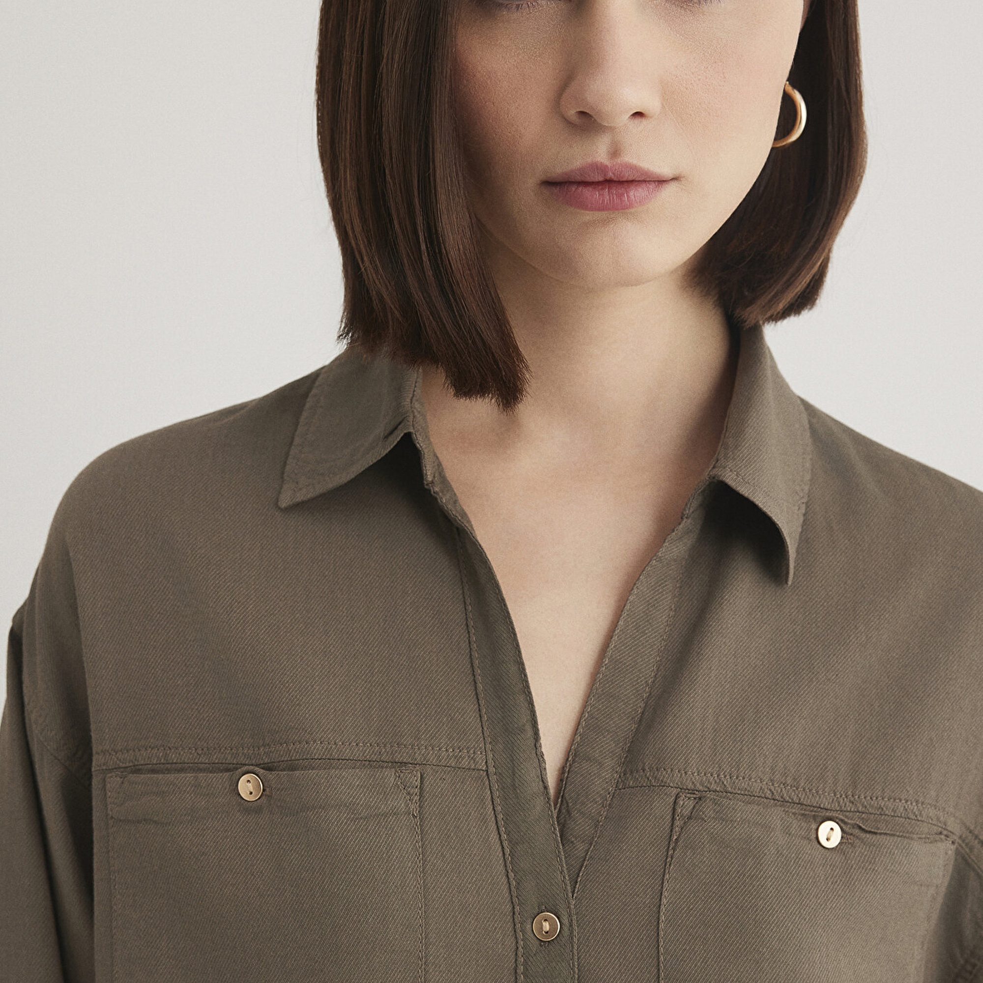 Mavi Haki Gömlek Regular Fit / Normal Kesim 1210985-80697