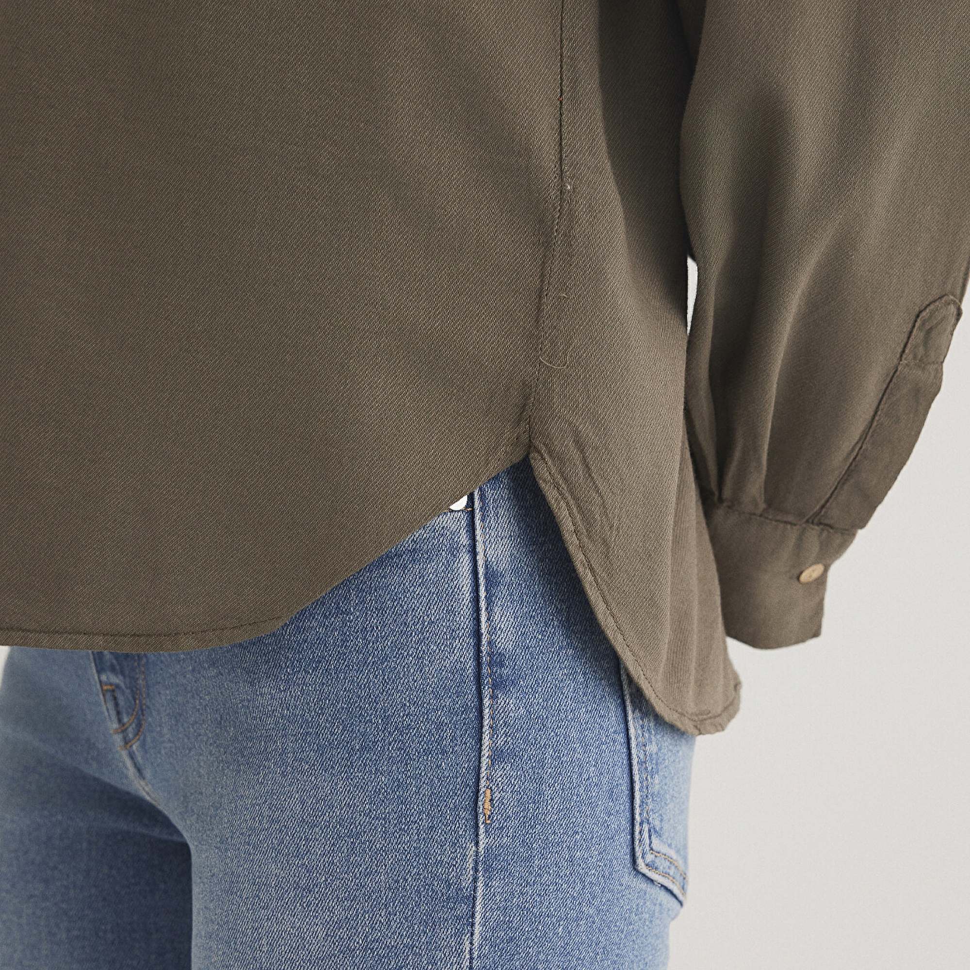 Mavi Haki Gömlek Regular Fit / Normal Kesim 1210985-80697