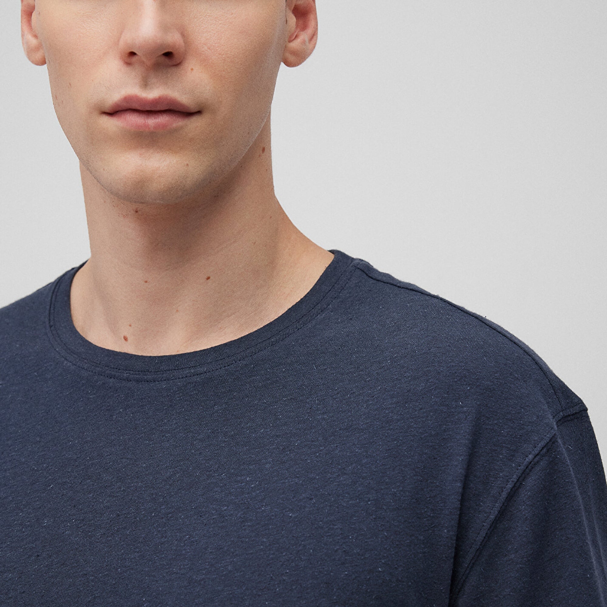 Mavi Lacivert Basic Tişört Loose Fit / Bol Rahat Kesim 0612228-87822