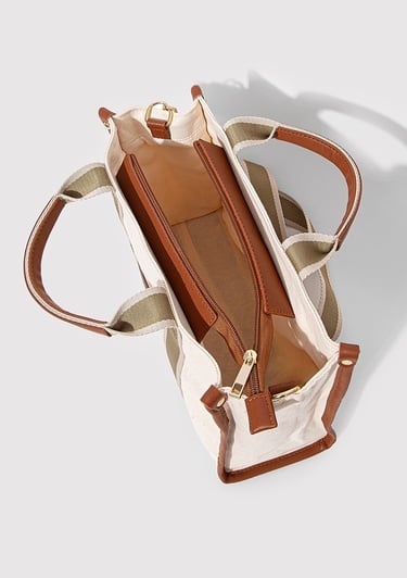  Mavi Ekru Tote Çanta 1912165-34523