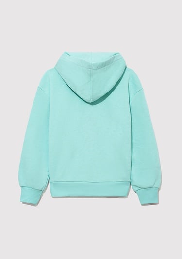  Mavi İstanbul Baskılı Kapüşonlu Yeşil Sweatshirt 7S10062-71676