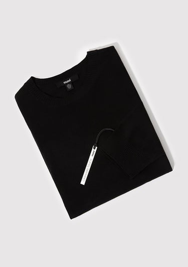  Mavi Kaşmir Karışımlı Siyah Kazak Slim Fit / Dar Kesim 0710186-900