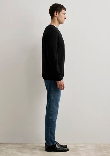  Mavi Kaşmir Karışımlı Siyah Kazak Slim Fit / Dar Kesim 0710186-900