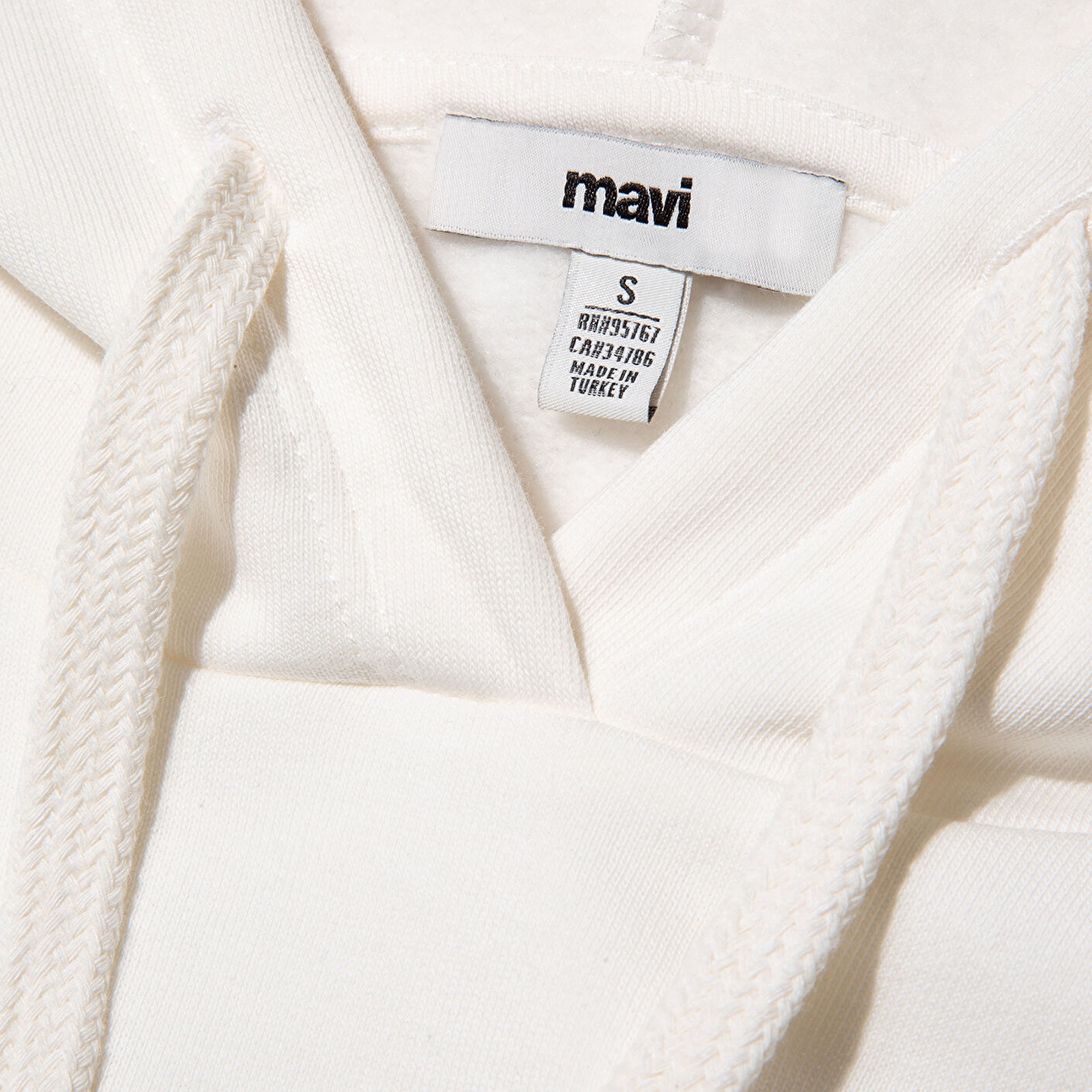 Mavi Mavi Logo Patchli Beyaz Sweatshirt 1S10175-80194