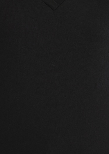  Mavi V Yaka Siyah Basic Stretch Tişört Fitted / Vücuda Oturan Kesim 162769-900