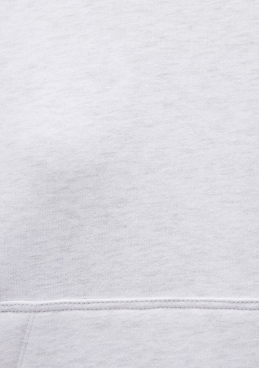  Mavi Kapüşonlu Açık Gri Basic Sweatshirt 167299-85438