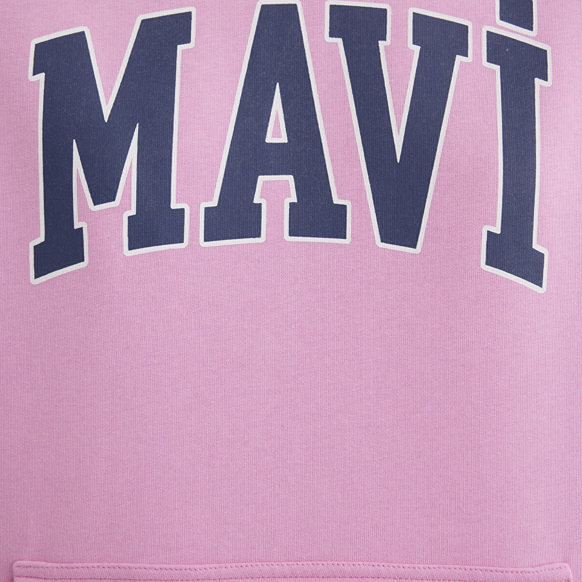 Mavi Mavi Logo Baskılı Kapüşonlu Pembe Sweatshirt 1600361-71038