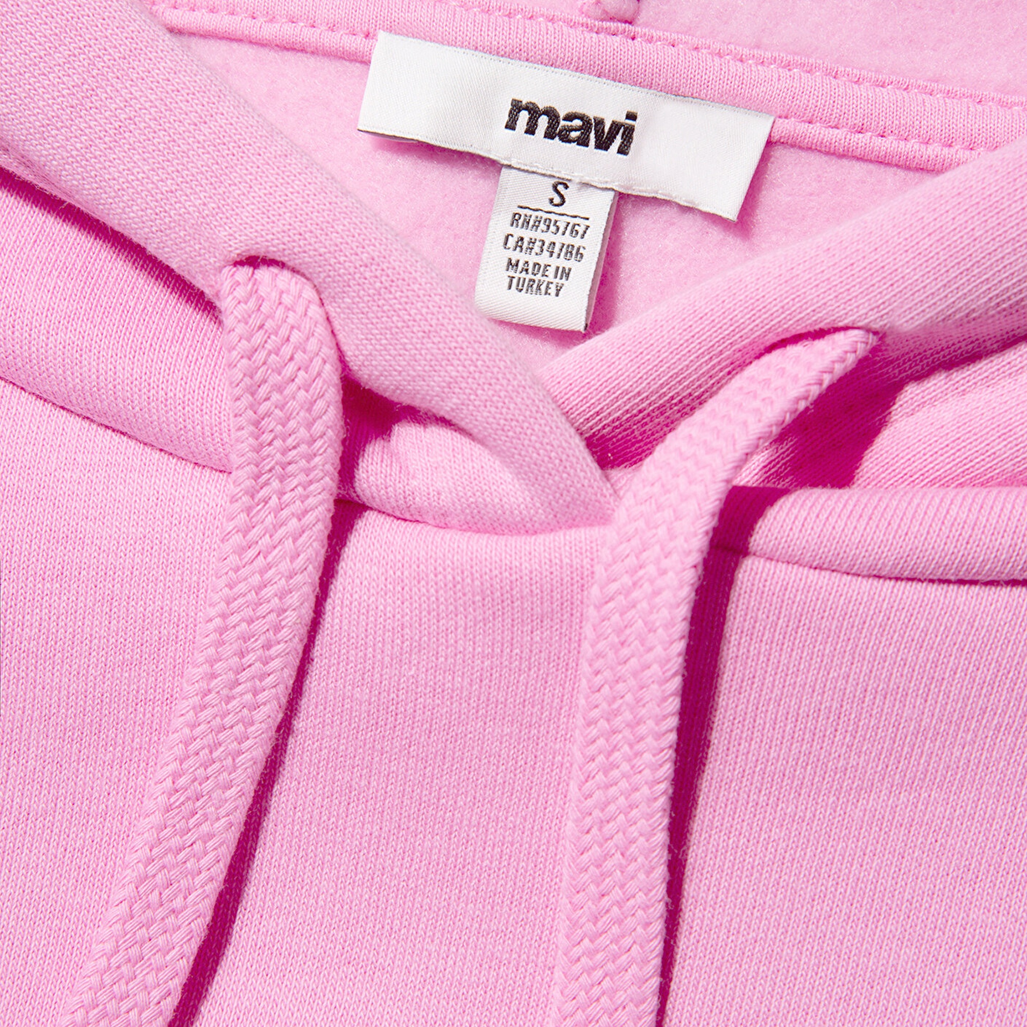 Mavi Mavi Logo Baskılı Kapüşonlu Pembe Sweatshirt 1600361-71038