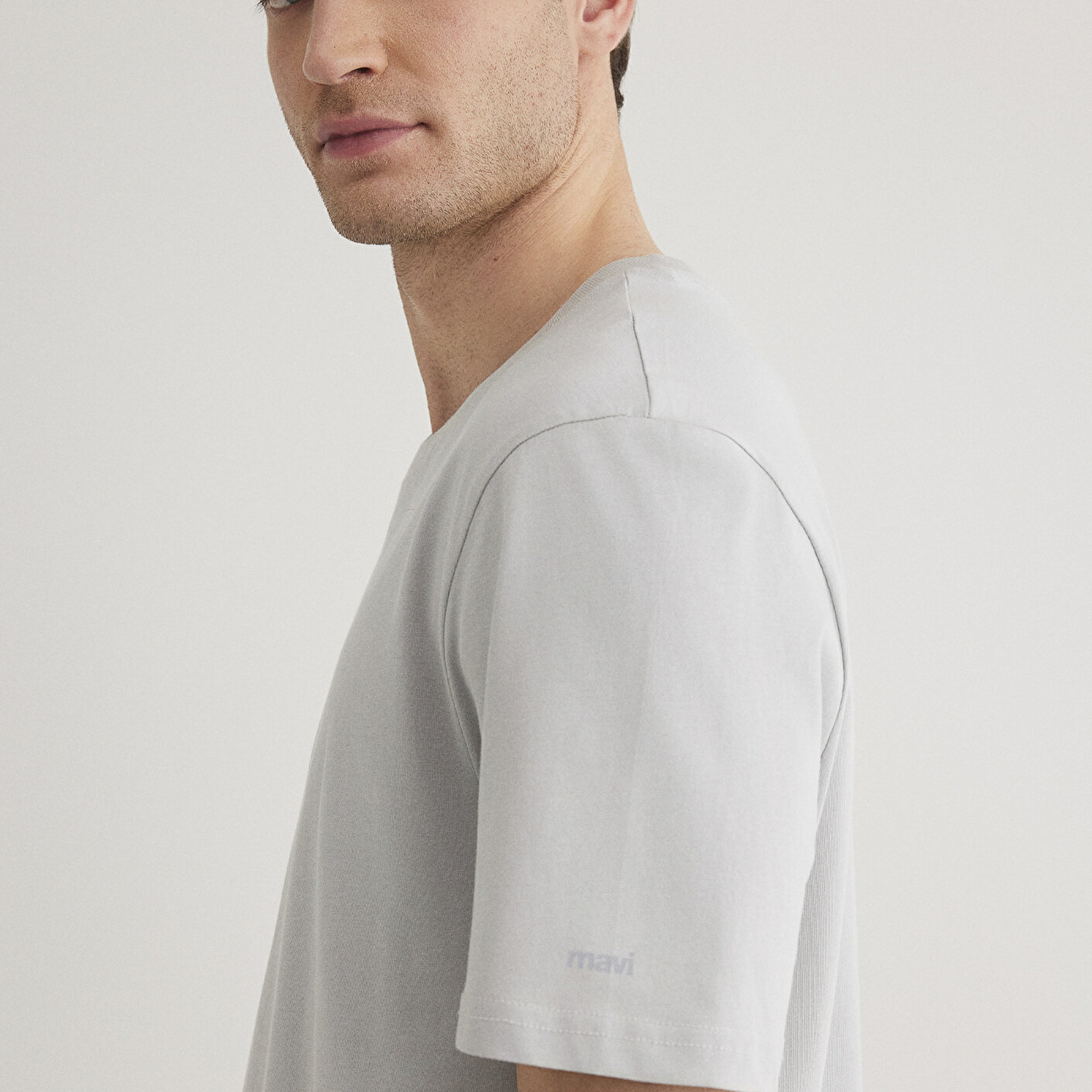 Mavi Mavi İstanbul Baskılı Gri Tişört Regular Fit / Normal Kesim 0612274-70075