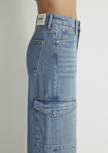  Mavi Carina Street Puslu Açık Mavi Jean Pantolon 1010764-87752