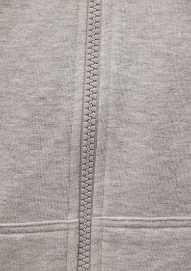  Mavi MVJNS Logo Baskılı Fermuarlı Kapüşonlu Gri Sweatshirt 0S10193-80196