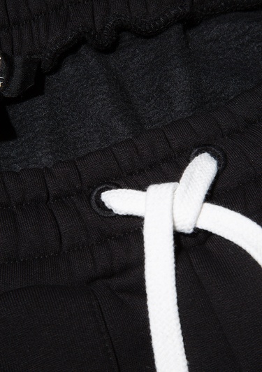  Mavi Geniş Paça Siyah Basic Eşofman Altı 0010338-900