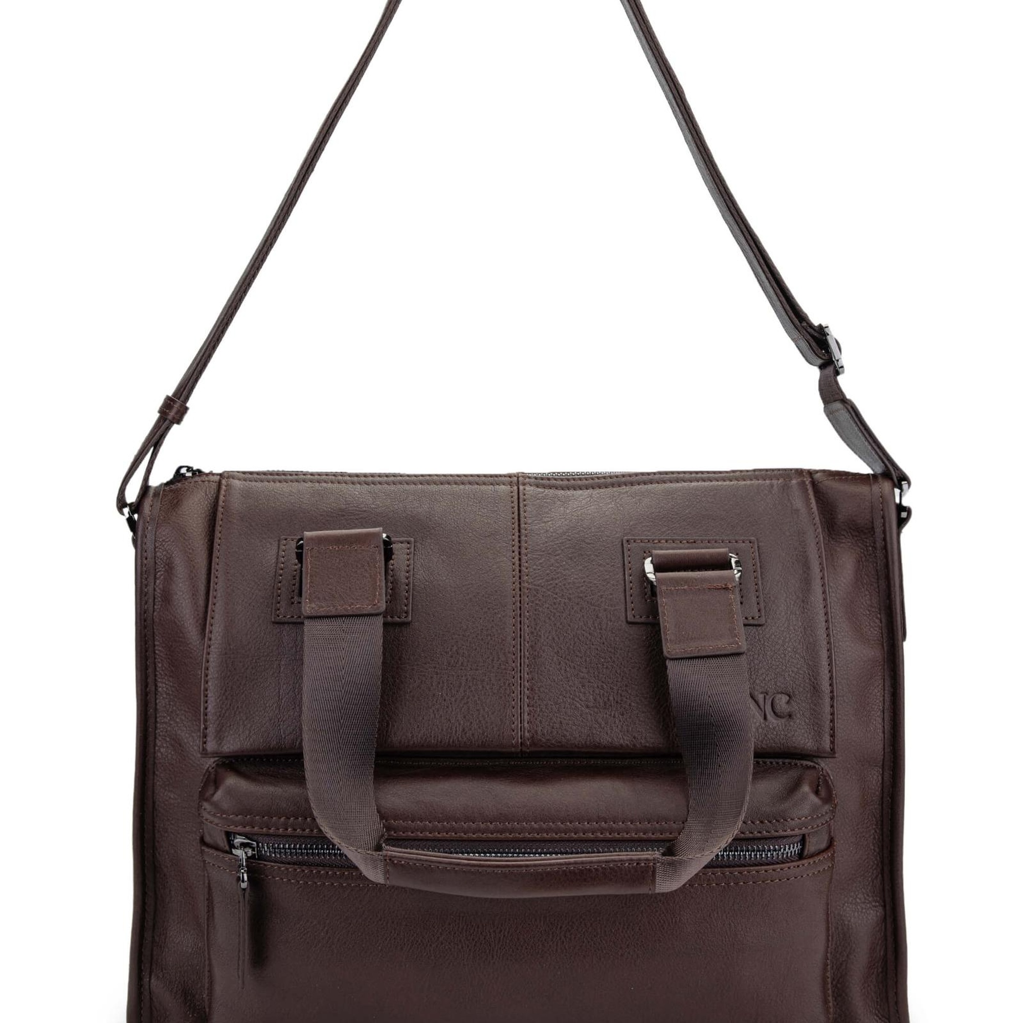 Tamer Tanca Erkek Hakiki Deri Kahverengi Evrak Çantası