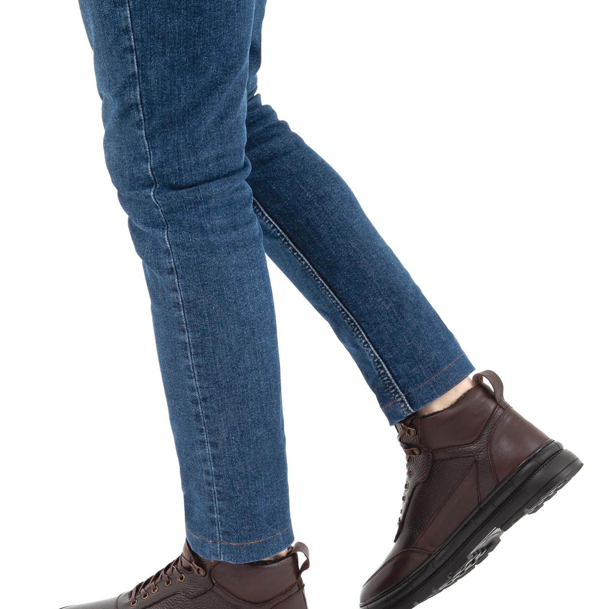 Tamer Tanca Erkek Hakiki Deri Kahverengi Casual Bot