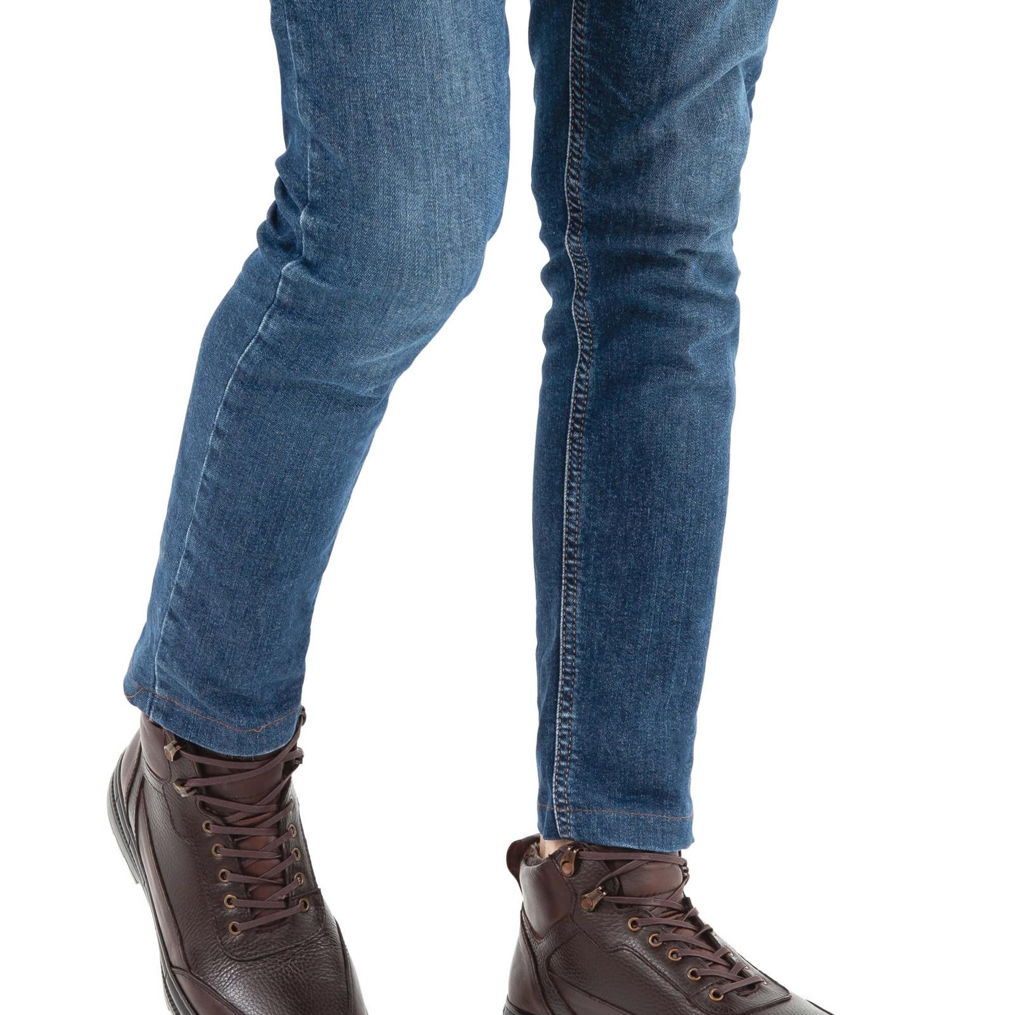 Tamer Tanca Erkek Hakiki Deri Kahverengi Casual Bot