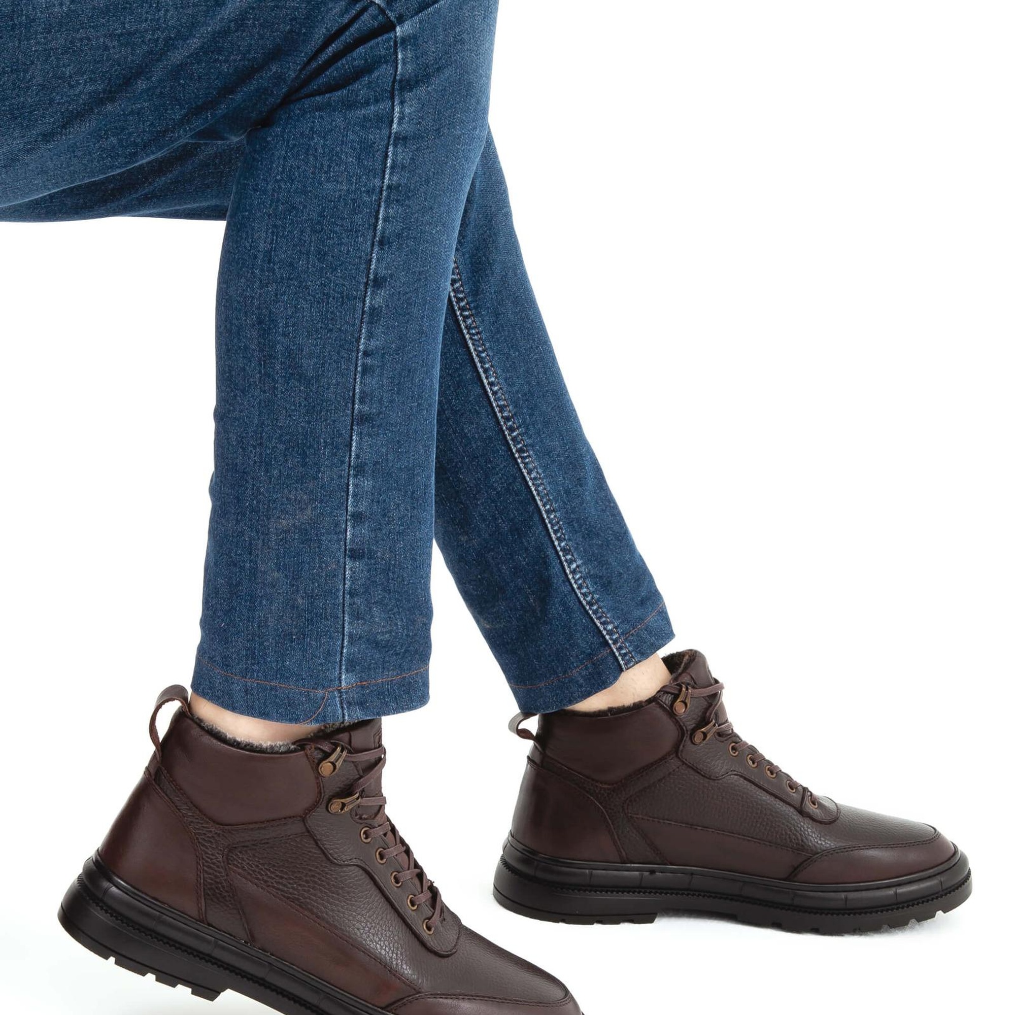 Tamer Tanca Erkek Hakiki Deri Kahverengi Casual Bot