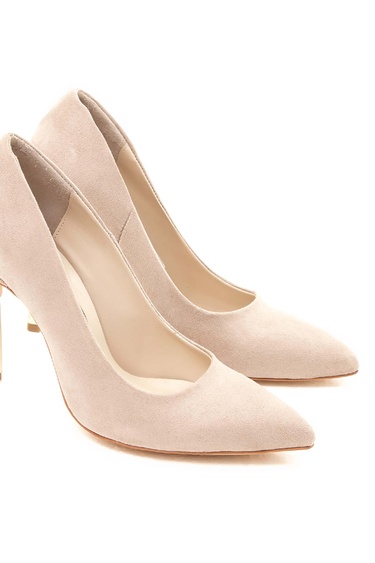  Tamer Tanca Kadın Vegan Bej Abiye Ayakkabı