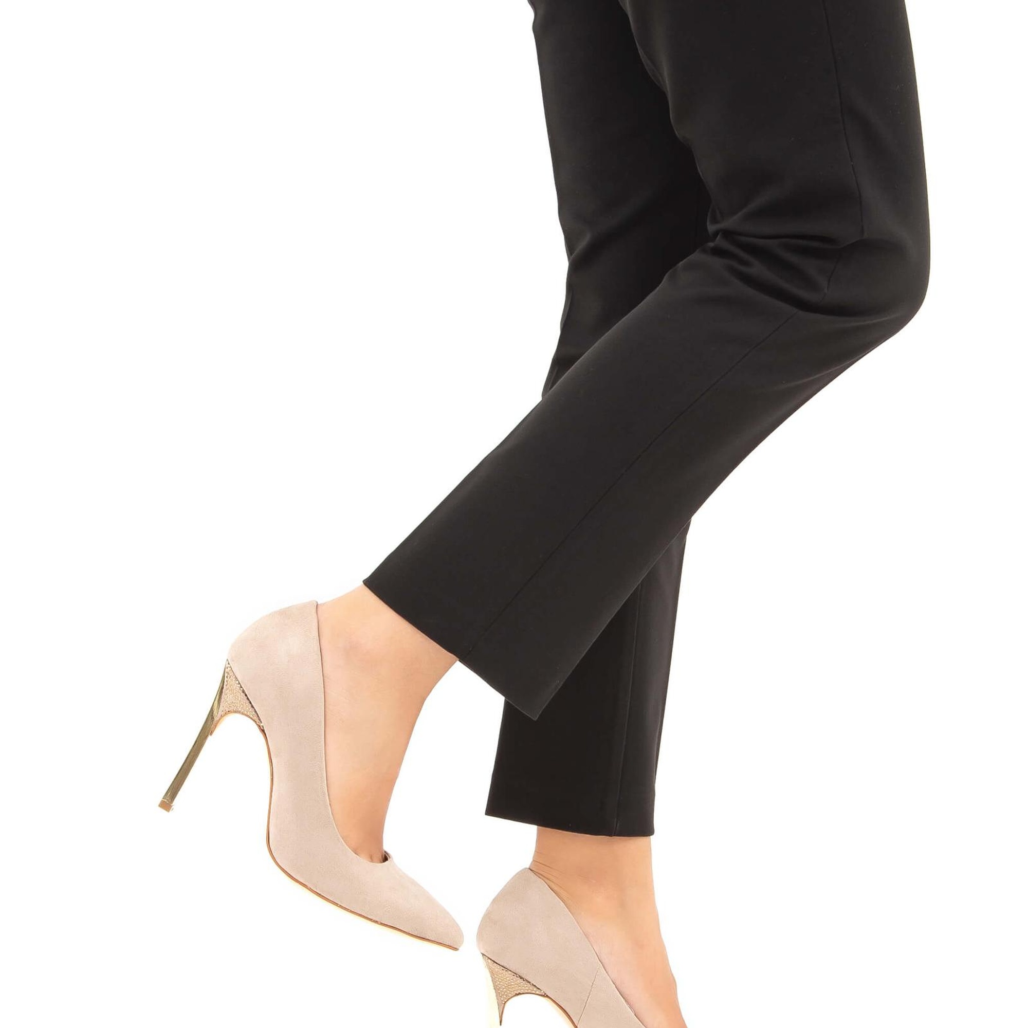 Tamer Tanca Kadın Vegan Bej Abiye Ayakkabı