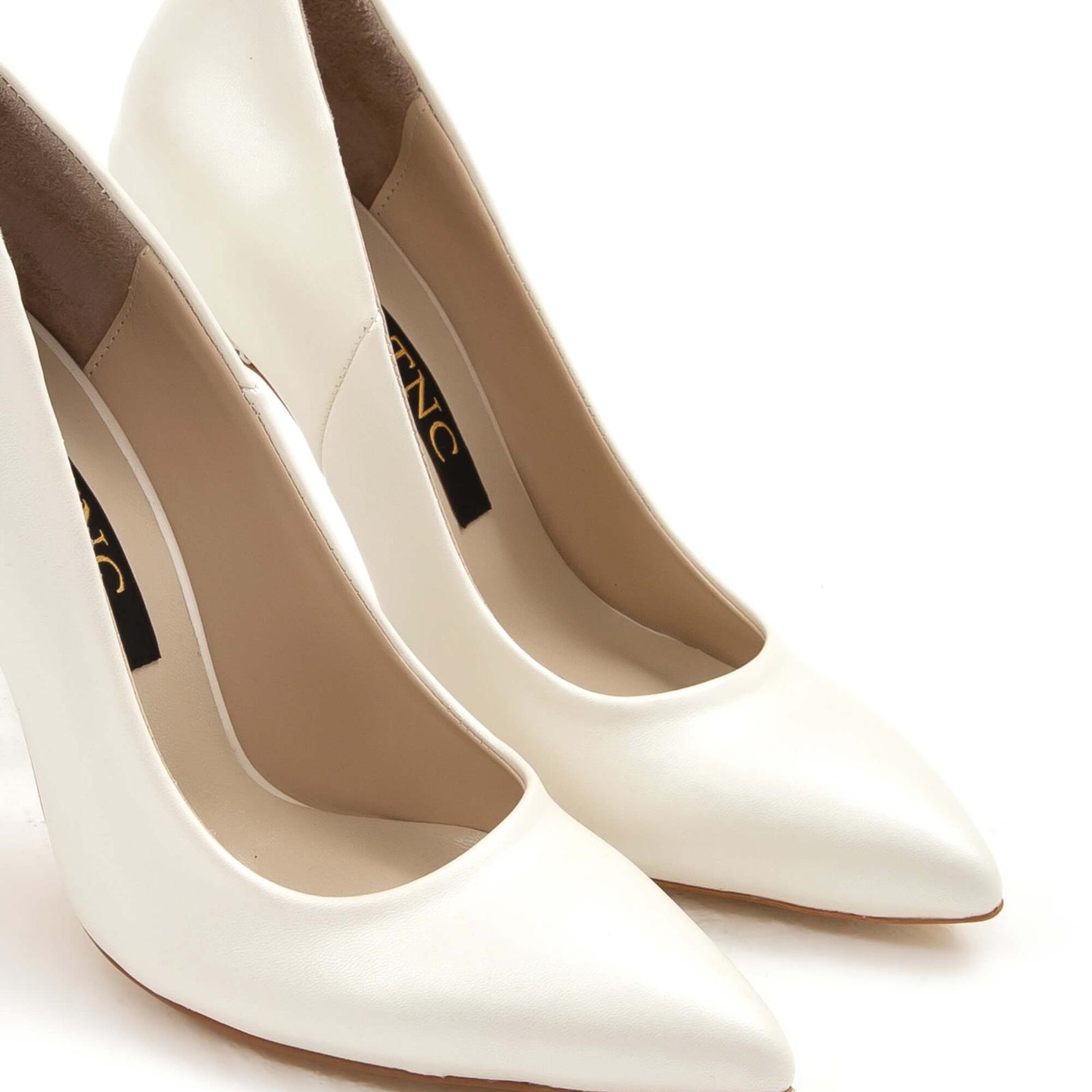 Tamer Tanca Kadın Vegan Beyaz Sedef Abiye Ayakkabı