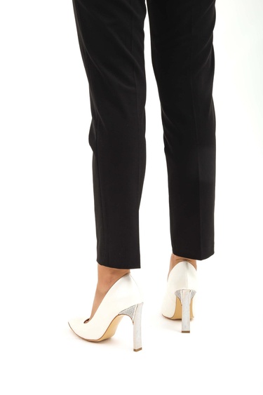  Tamer Tanca Kadın Vegan Beyaz Sedef Abiye Ayakkabı