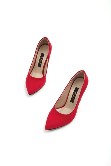  Tamer Tanca Kadın Vegan Kırmızı Abiye Ayakkabı