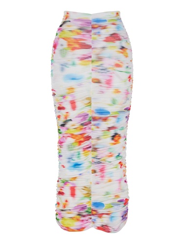  Desenli Drapeli Etek