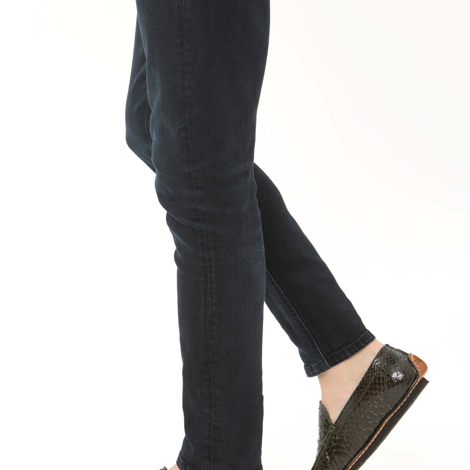 Tamer Tanca Erkek Hakiki Deri Yeşil Yılan Driver Ayakkabı