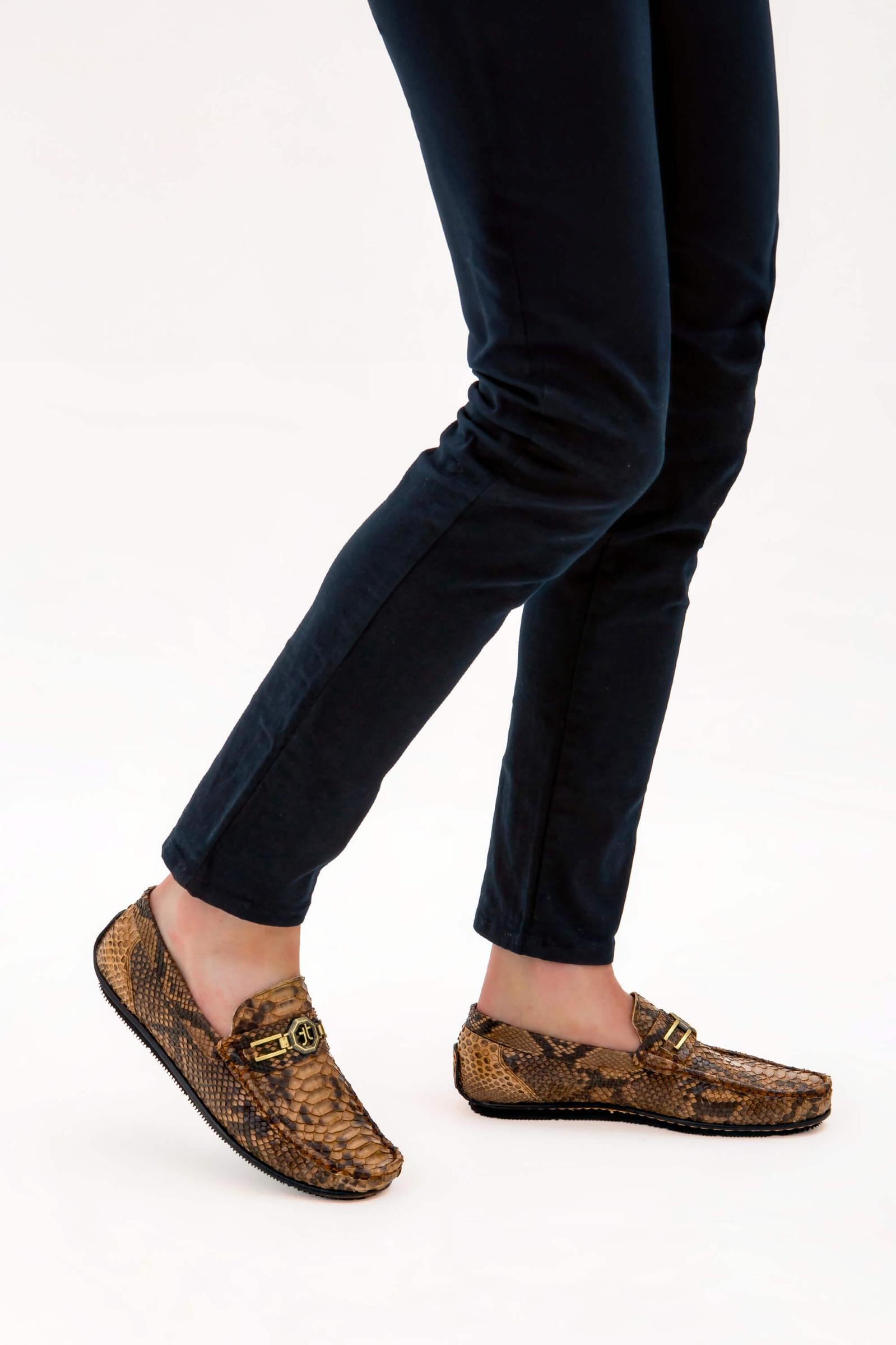  Tamer Tanca Erkek Hakiki Deri Taba Loafer Ayakkabı