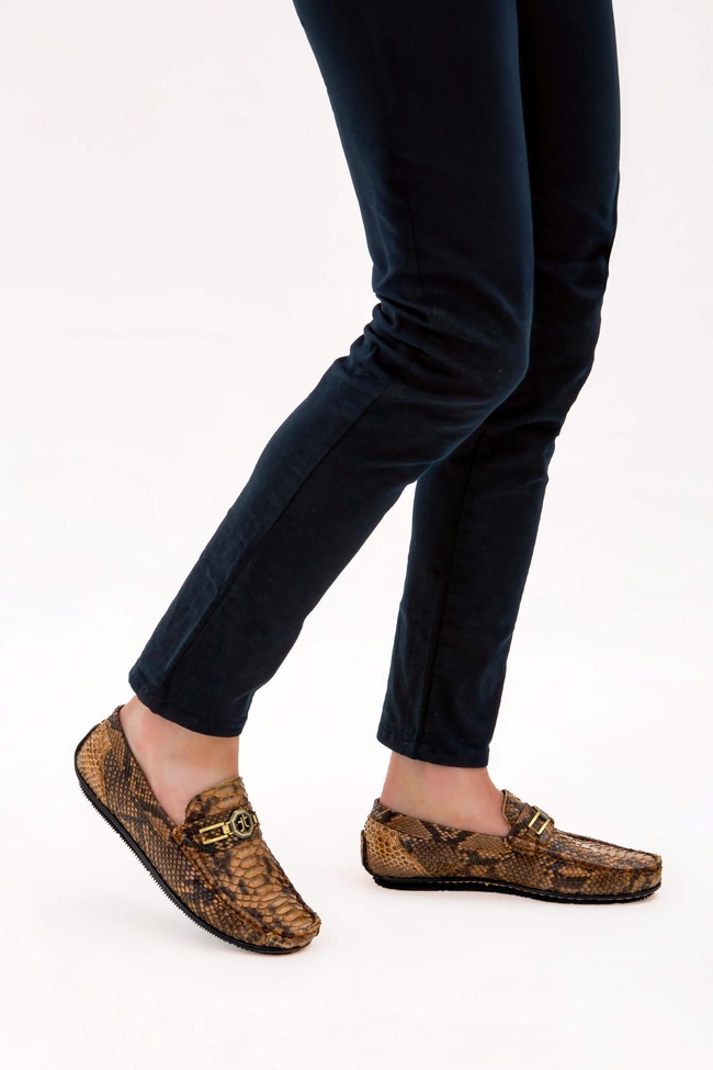  Tamer Tanca Erkek Hakiki Deri Taba Loafer Ayakkabı